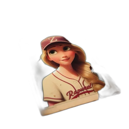 3d render, cartoon, antique, photo, features, rapunzel, female, character transparent PNG cut-out
