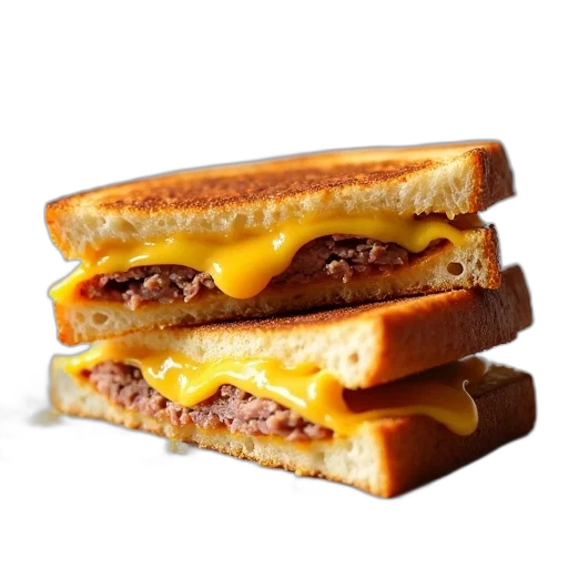food, animal, weapon, photorealistic, grilled, cheese, sandwich, melted transparent PNG cut-out