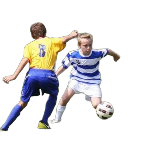 two, soccer, players, action, grass, field, one, wearing transparent PNG cut-out