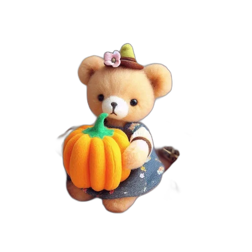 food, 3d render, concept art, photorealistic, array, small, handmade, teddy transparent PNG cut-out