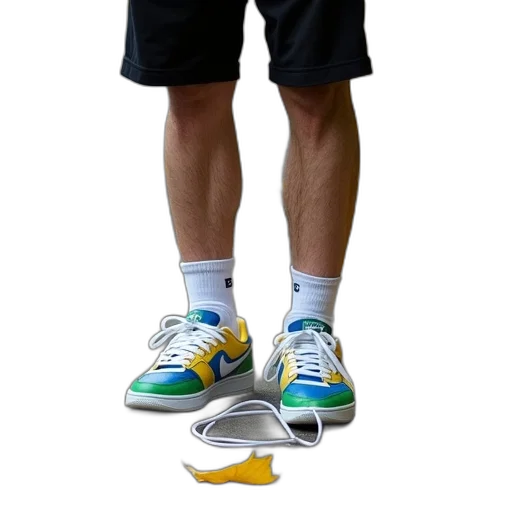 shoes, staff, weapon, 3d render, photorealistic, concept art, person, standing transparent PNG cut-out
