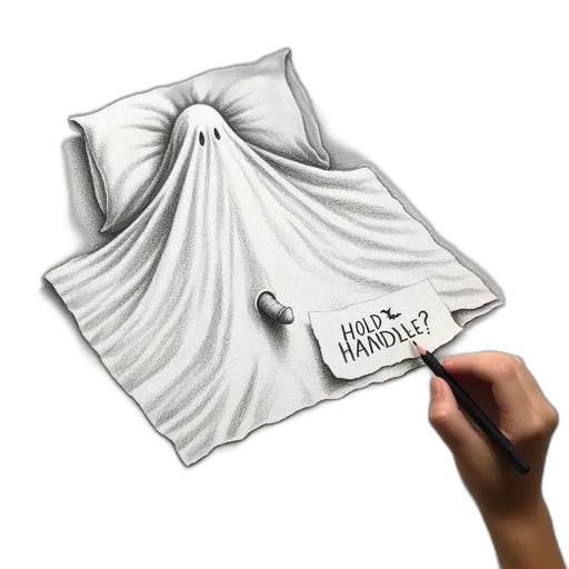 mask, dress, umbrella, jacket, photorealistic, 3d render, concept art, amusing transparent PNG cut-out