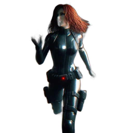robot, weapon, staff, dress, 3d render, concept art, cyberpunk, pixel art transparent PNG cut-out