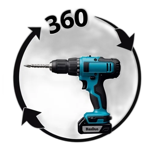 weapon, staff, 3d render, blue, black, cordless, drill, handle transparent PNG cut-out