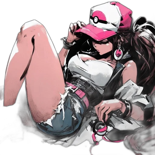 mask, weapon, jacket, dress, concept art, comic book art, cyberpunk, anime transparent PNG cut-out