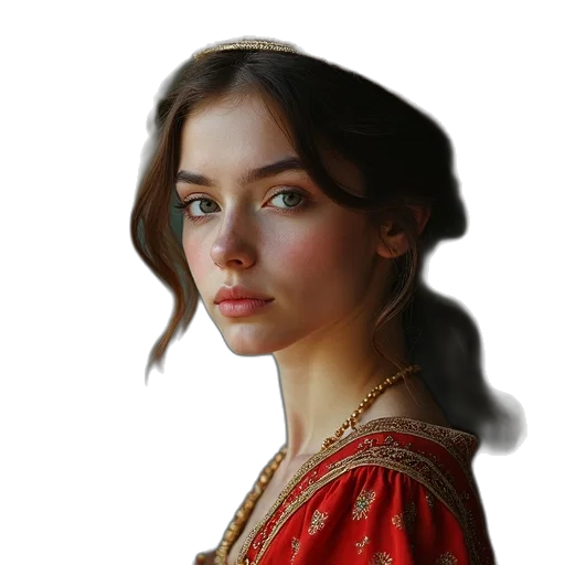 crown, face, dress, jewelry transparent PNG cut-out