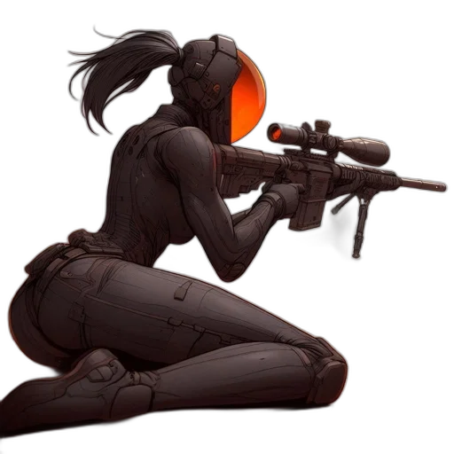 weapon, concept art, comic book art, cyberpunk, fantasy art, dark, futuristic, setting transparent PNG cut-out