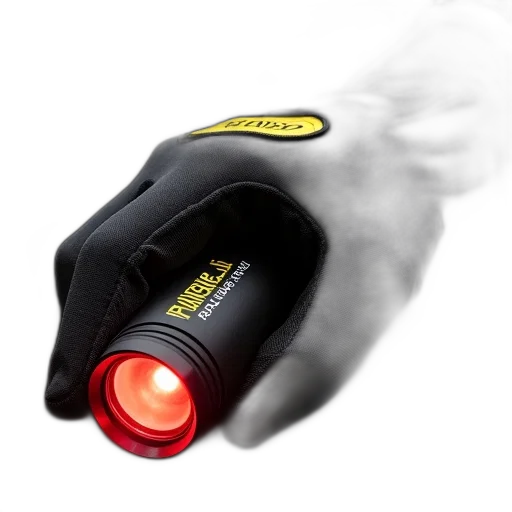weapon, staff, cyberpunk, 3d render, close-up, image, hand, wearing transparent PNG cut-out
