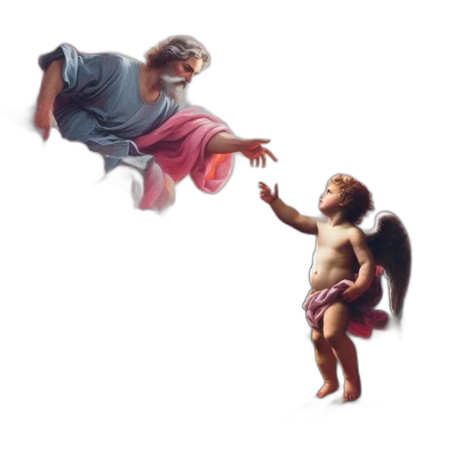 concept art, photorealistic, fantasy art, ethereal, scene, depicts, divine, figure transparent PNG cut-out