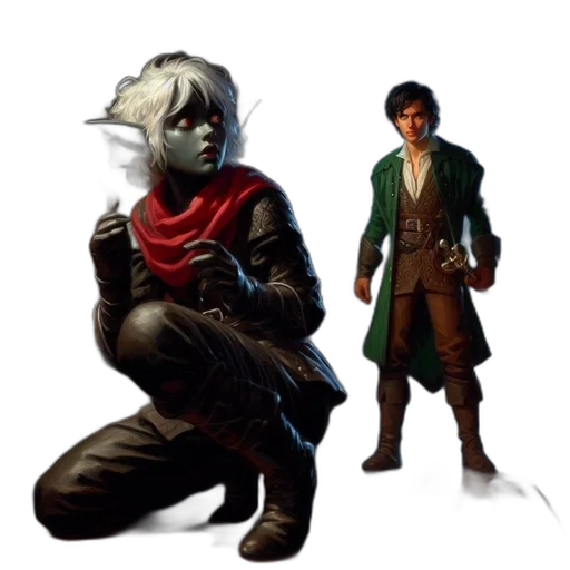 concept art, fantasy art, comic book art, pixel art, dark, dimly, lit, room transparent PNG cut-out