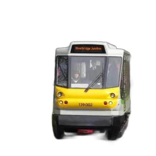 robot, car, photorealistic, 3d render, yellow, white, train, destination transparent PNG cut-out