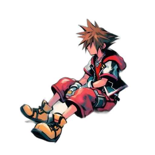 weapon, shoes, jacket, sword, pixel art, concept art, 3d render, watercolor transparent PNG cut-out
