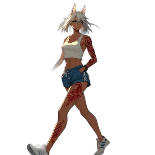 staff, concept art, pixel art, anime, fantasy art, anthropomorphic, woman, silver transparent PNG cut-out
