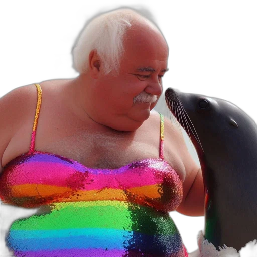 animal, creature, dress, vaporwave, concept art, photorealistic, underwater, beach transparent PNG cut-out