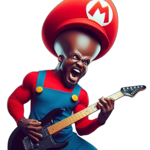 animal, mask, creature, face, concept art, 3d render, character, mario-like transparent PNG cut-out