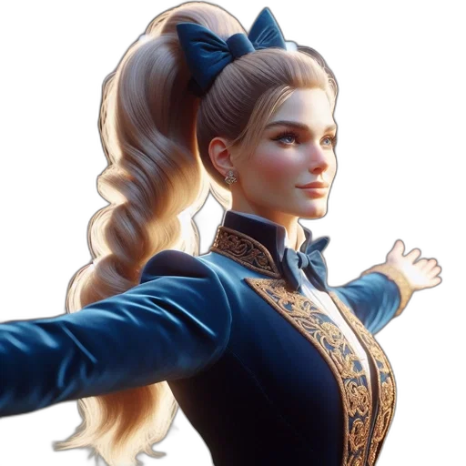 staff, crown, hair, face, concept art, fantasy art, 3d render, photorealistic transparent PNG cut-out