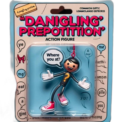 action, figure, named, danggling, preposition, displays, cheerful, expression transparent PNG cut-out