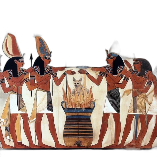 mask, crown, jewelry, staff, concept art, fire, ancient, egyptian transparent PNG cut-out