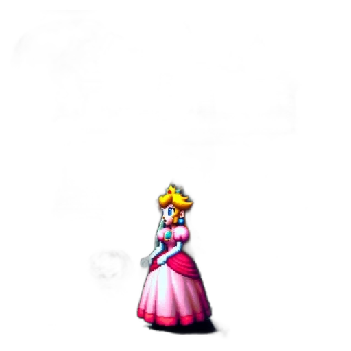 dress, crown, staff, weapon, pixel art, concept art, 3d render, fantasy art transparent PNG cut-out