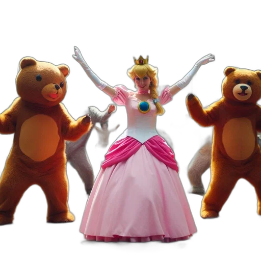 concept art, 3d render, dense, forest, regal, figure, dances, amidst transparent PNG cut-out