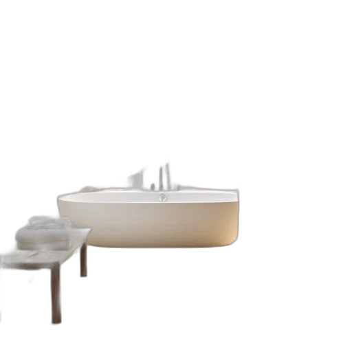 furniture, 3d render, photorealistic, concept art, earth tones, minimalist, bathroom, large transparent PNG cut-out