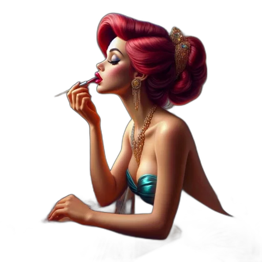 jewelry, concept art, fantasy art, photorealistic, cartoon, elegantly, attired, woman transparent PNG cut-out