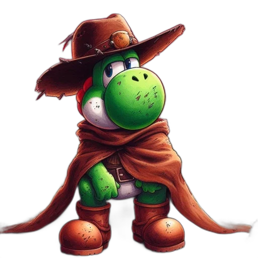 hat, staff, animal, creature, concept art, 3d render, photorealistic, pixel art transparent PNG cut-out