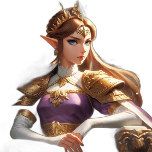 crown, staff, sword, face, fantasy art, concept art, pixel art, 3d render transparent PNG cut-out