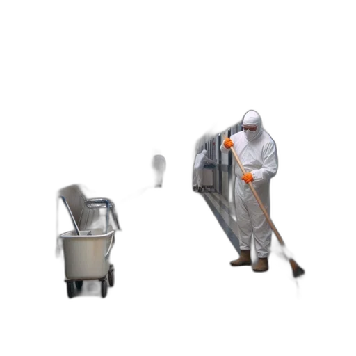 robot, staff, furniture, concept art, 3d render, outer space, institutionally, styled transparent PNG cut-out