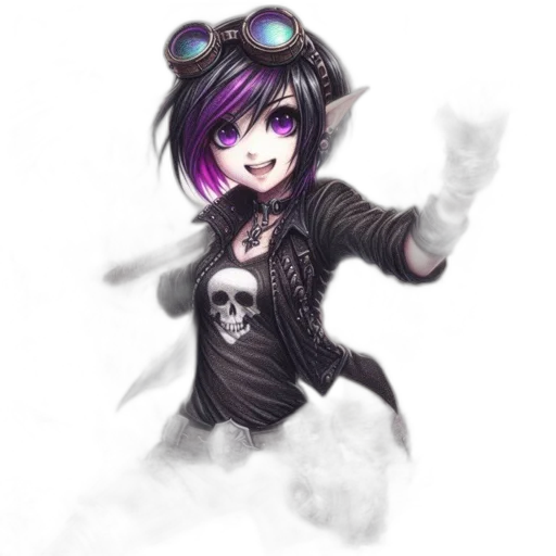 staff, jacket, creature, weapon, fantasy art, anime, pixel art, concept art transparent PNG cut-out