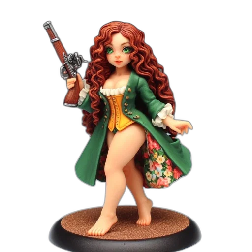 concept art, fantasy art, cartoon, 3d render, meticulous, miniature, figurine, features transparent PNG cut-out