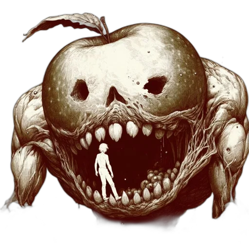 mask, food, creature, face, concept art, photorealistic, fantasy art, 3d render transparent PNG cut-out