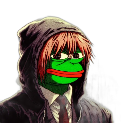 jacket, face, mask, anime, photorealistic, cartoon, cyberpunk, illustration transparent PNG cut-out