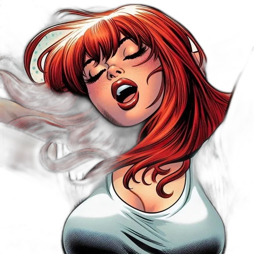 comic book art, concept art, photorealistic, fantasy art, fire, radiant, woman, exhilarated transparent PNG cut-out