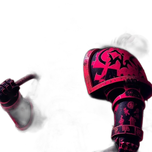 sword, mask, weapon, staff, concept art, 3d render, fantasy art, photorealistic transparent PNG cut-out
