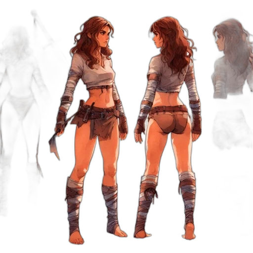 concept art, fantasy art, comic book art, pixel art, earth tones, monochrome, dark, golden transparent PNG cut-out