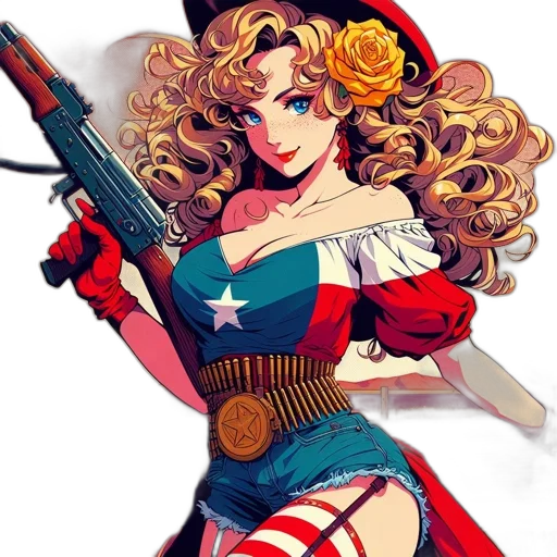 weapon, comic book art, cartoon, pixel art, concept art, animated, figure, red transparent PNG cut-out