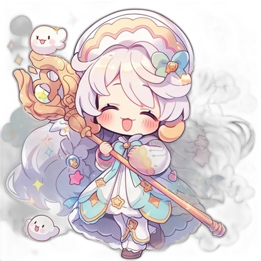 staff, weapon, dragon, sword, fantasy art, pixel art, anime, concept art transparent PNG cut-out