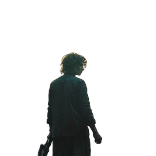 jacket, staff, robot, umbrella transparent PNG cut-out