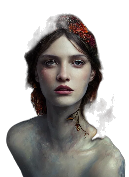 face, crown, jewelry, dragon transparent PNG cut-out