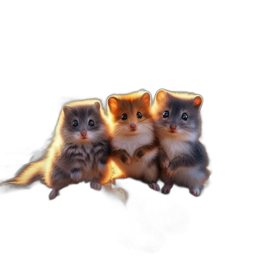 animal, staff, creature, 3d render, photorealistic, concept art, oil painting, three transparent PNG cut-out