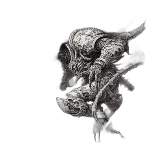 dragon, creature, animal, mask, concept art, fantasy art, pencil sketch, photorealistic transparent PNG cut-out