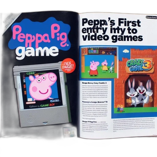 magazine, 1995, highlights, peppa, pig, debut, game, boy transparent PNG cut-out