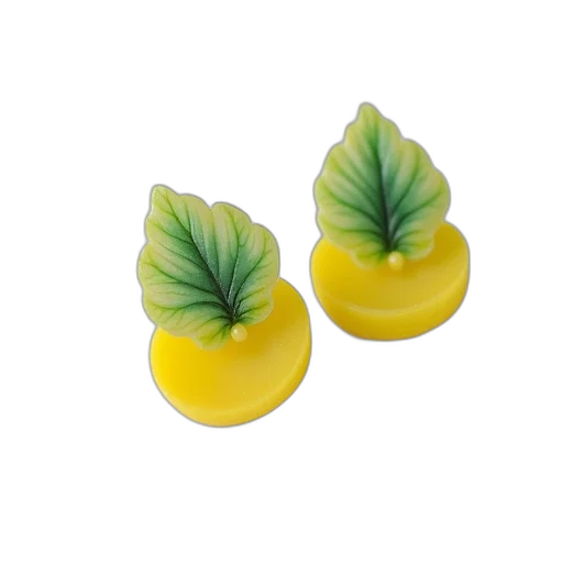 food, jewelry, crown, shoes, 3d render, pair, yellow, green transparent PNG cut-out