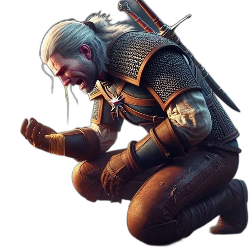 creature, weapon, robot, jacket, concept art, 3d render, cyberpunk, photorealistic transparent PNG cut-out