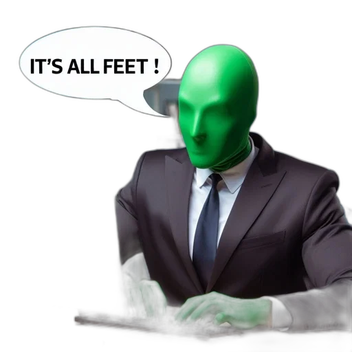 shoes, mask, robot, face, concept art, 3d render, photorealistic, fog transparent PNG cut-out