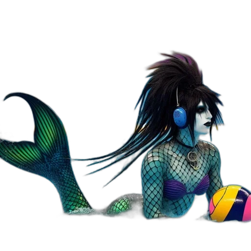 creature, animal, concept art, fantasy art, pixel art, 3d render, underwater, blue transparent PNG cut-out