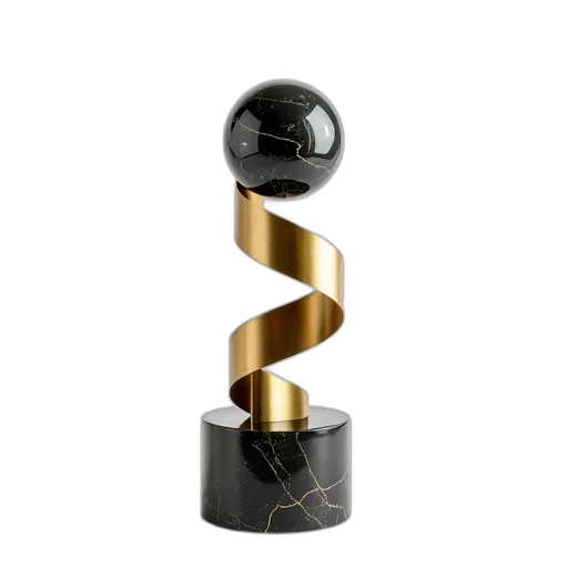 jewelry, crown, staff, weapon, 3d render, modern, sculpture, twisted transparent PNG cut-out