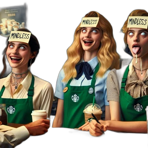 staff, concept art, photorealistic, comic book art, fantasy art, three, women, dressed transparent PNG cut-out