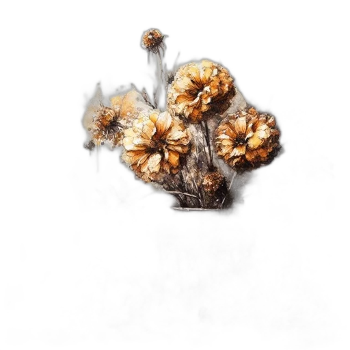 flower, crown, hair, jewelry, photorealistic, 3d render, concept art, watercolor transparent PNG cut-out